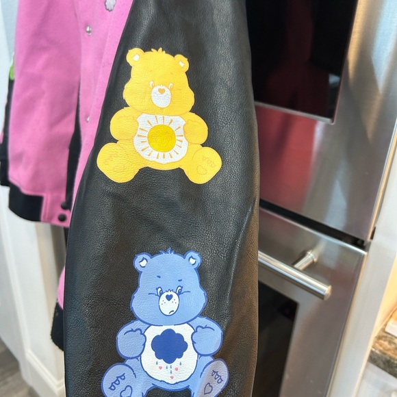Forever 21 X Care Bears  Varsity Jacket, size 11/12, a few stains 🐻 - Picture 4 of 7